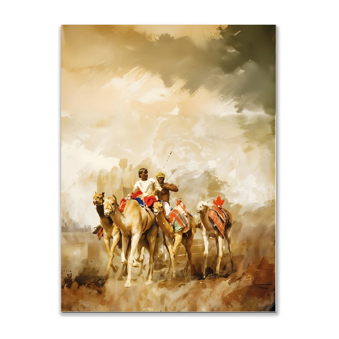 Tableau Décoratif Marocain - Élan dans le Désert