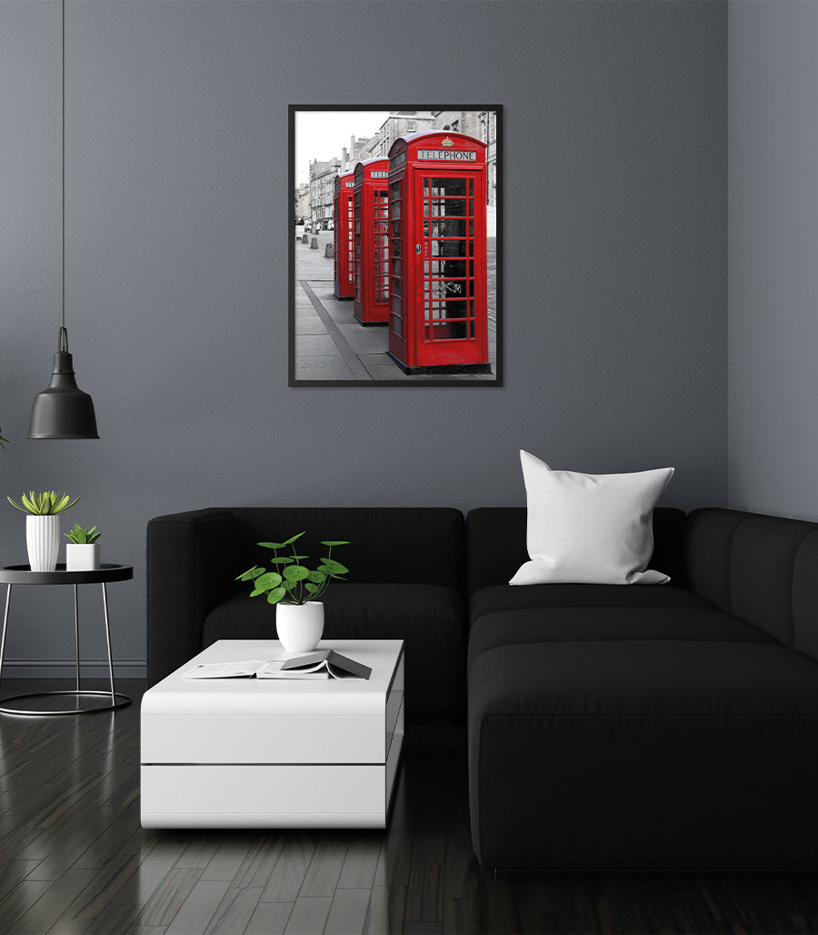Tableau Cabines Téléphoniques Vintage