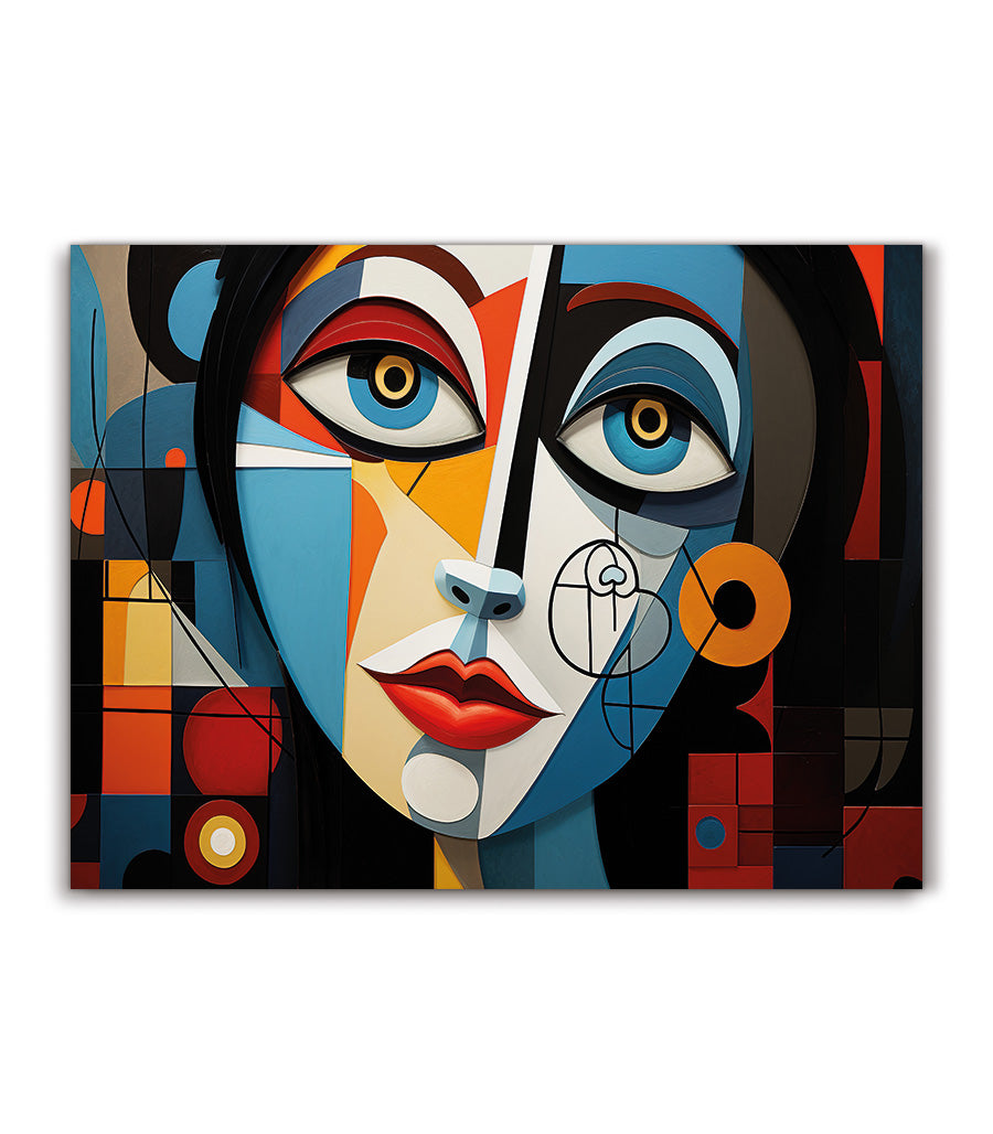 Tableau décoratif cubisme de luxe