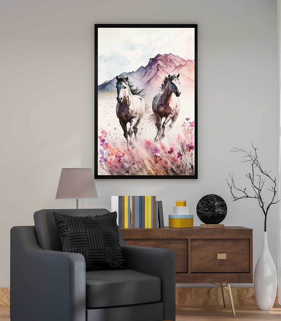 Tableau Décoratif  Galop à travers les montagnes