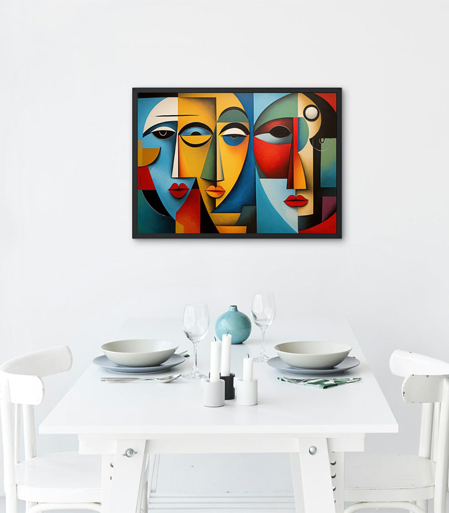 Tableau décoratif modernité cubiste