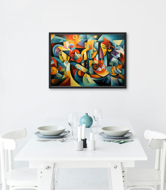 Tableau décoratif art moderne de cubisme