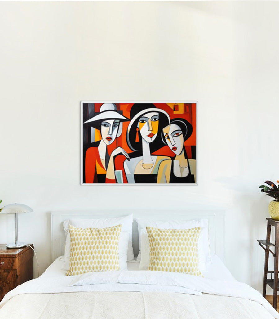 Tableau décoratif cubisme d'élégance