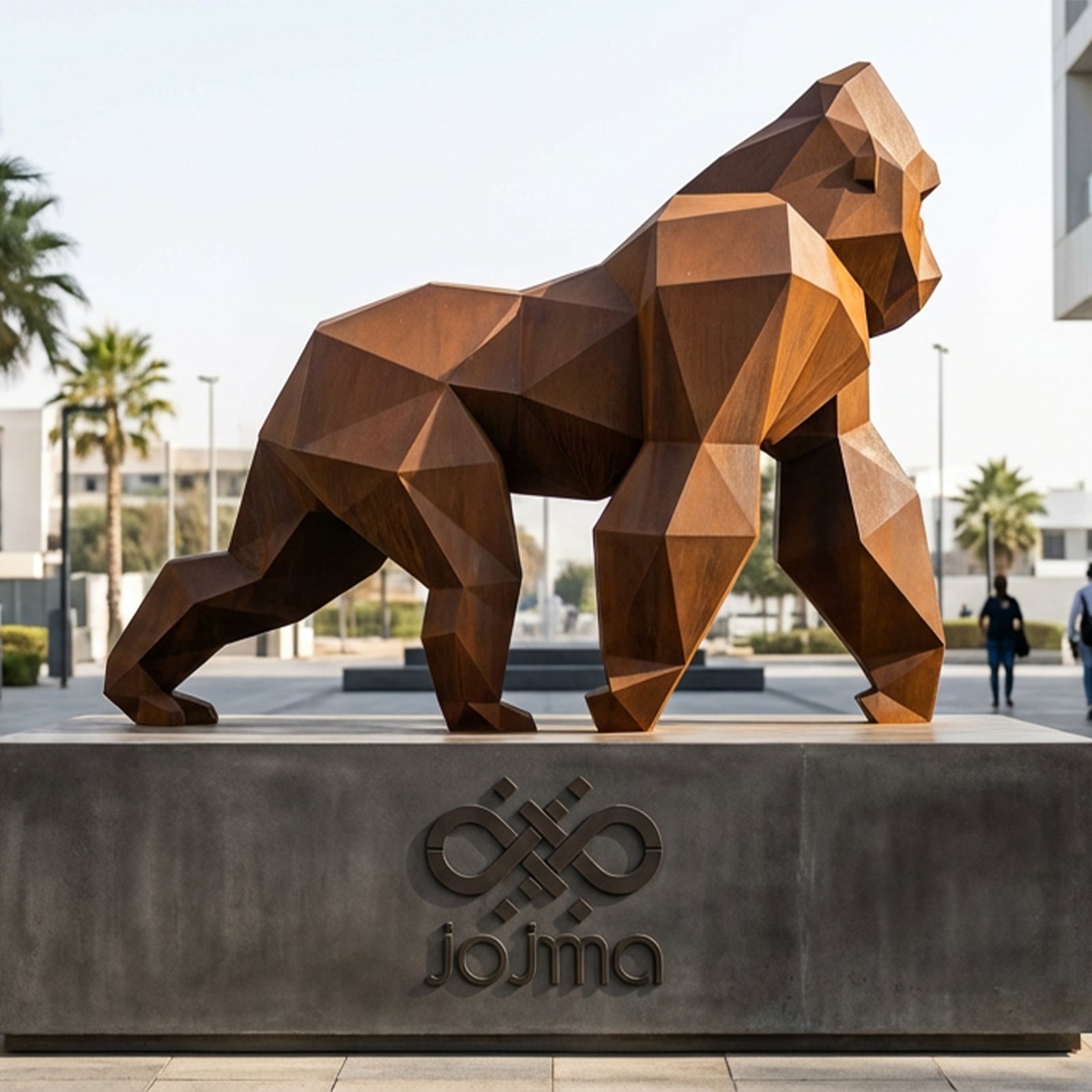 Sculpture King Kong Minimaliste