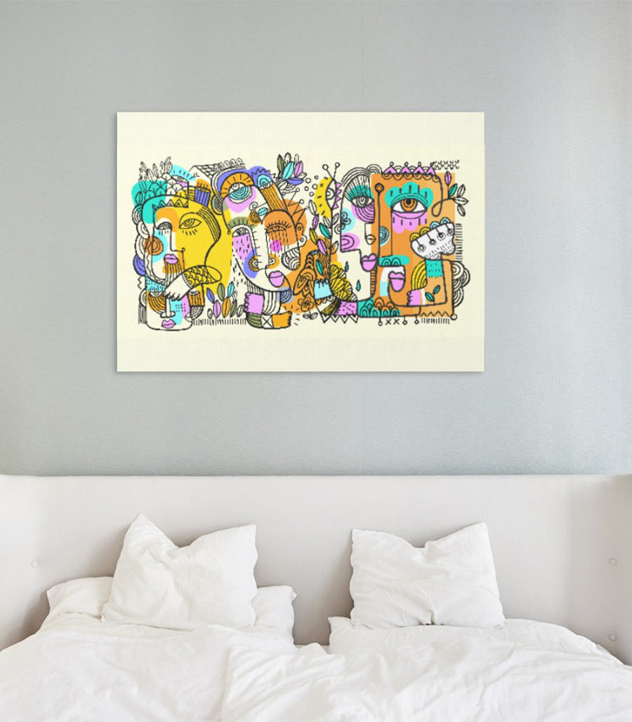 Tableau décoratif art cubiste