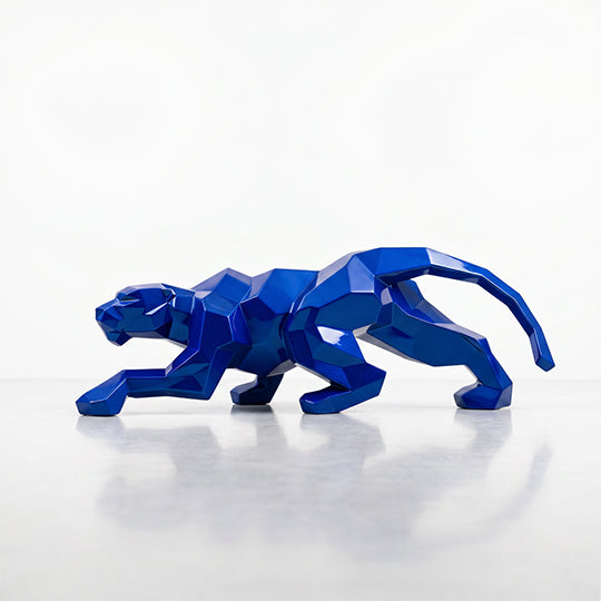 Sculpture Leopard Origami Facette