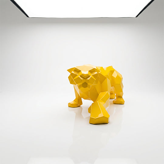 Sculpture Leopard Origami Facette