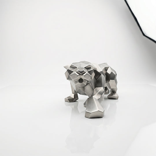 Sculpture Leopard Origami Facette