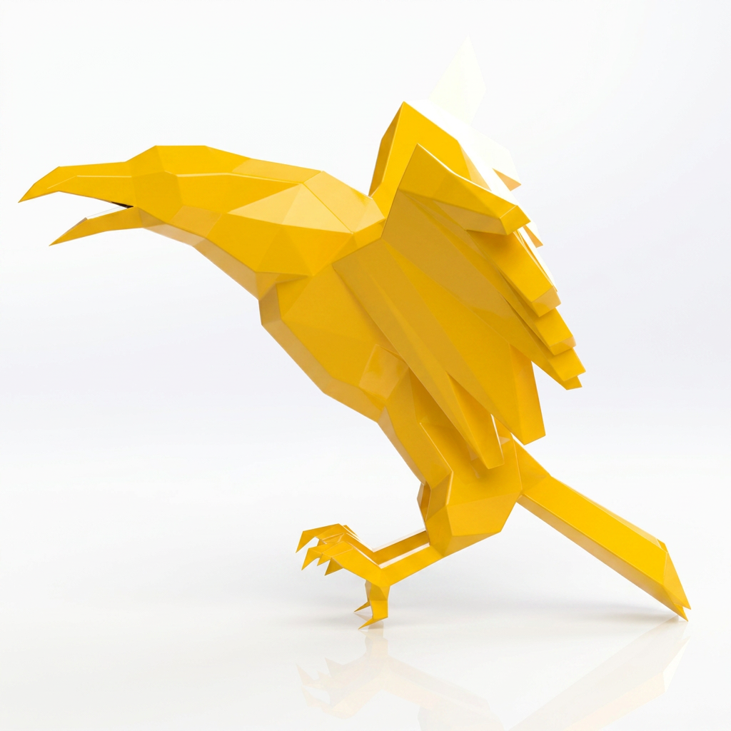 Sculpture Aigle Impérial Facetté