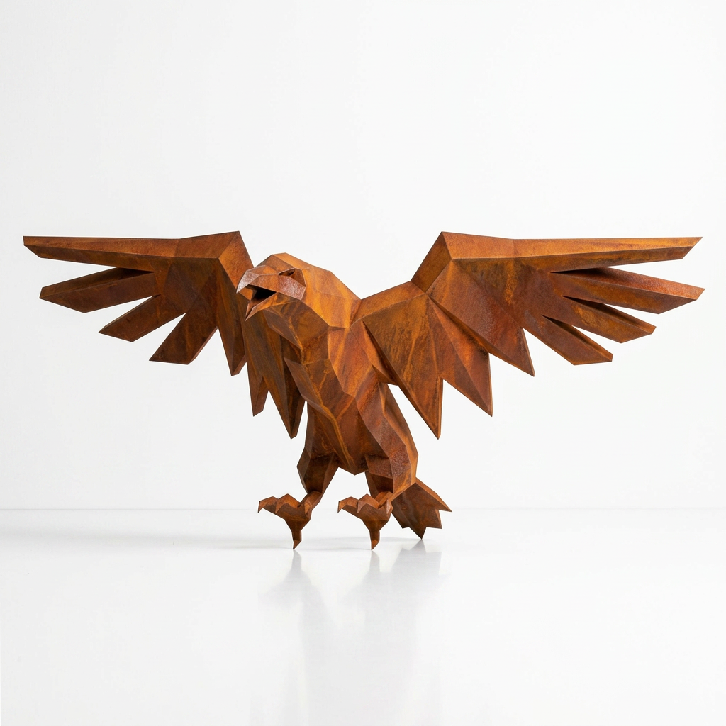 Sculpture Aigle Impérial Facetté