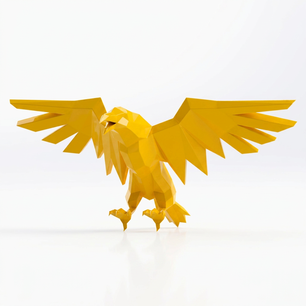 Sculpture Aigle Impérial Facetté