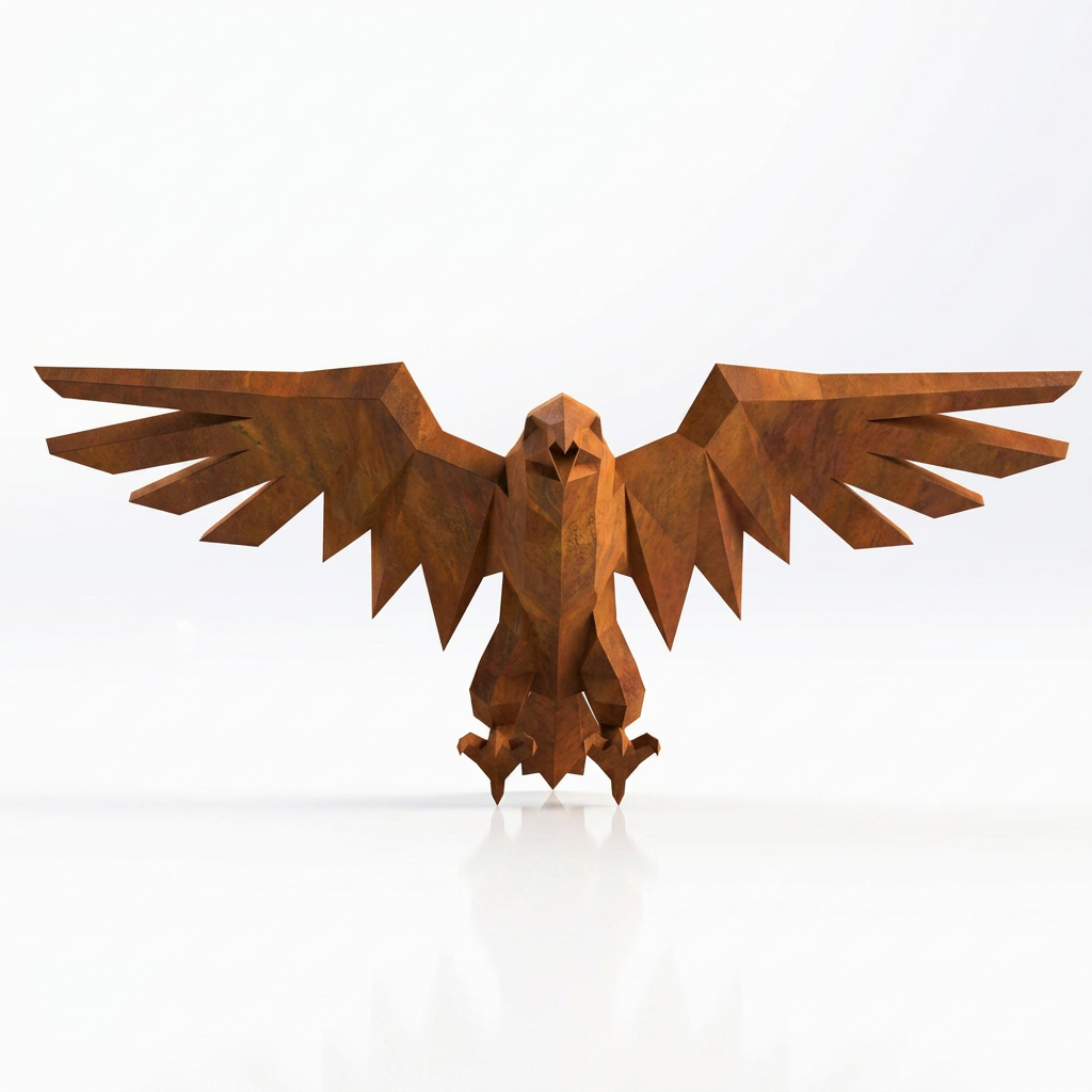 Sculpture Aigle Impérial Facetté