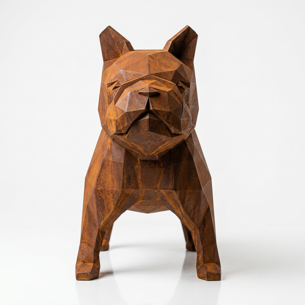 Sculpture Bulldog Origami