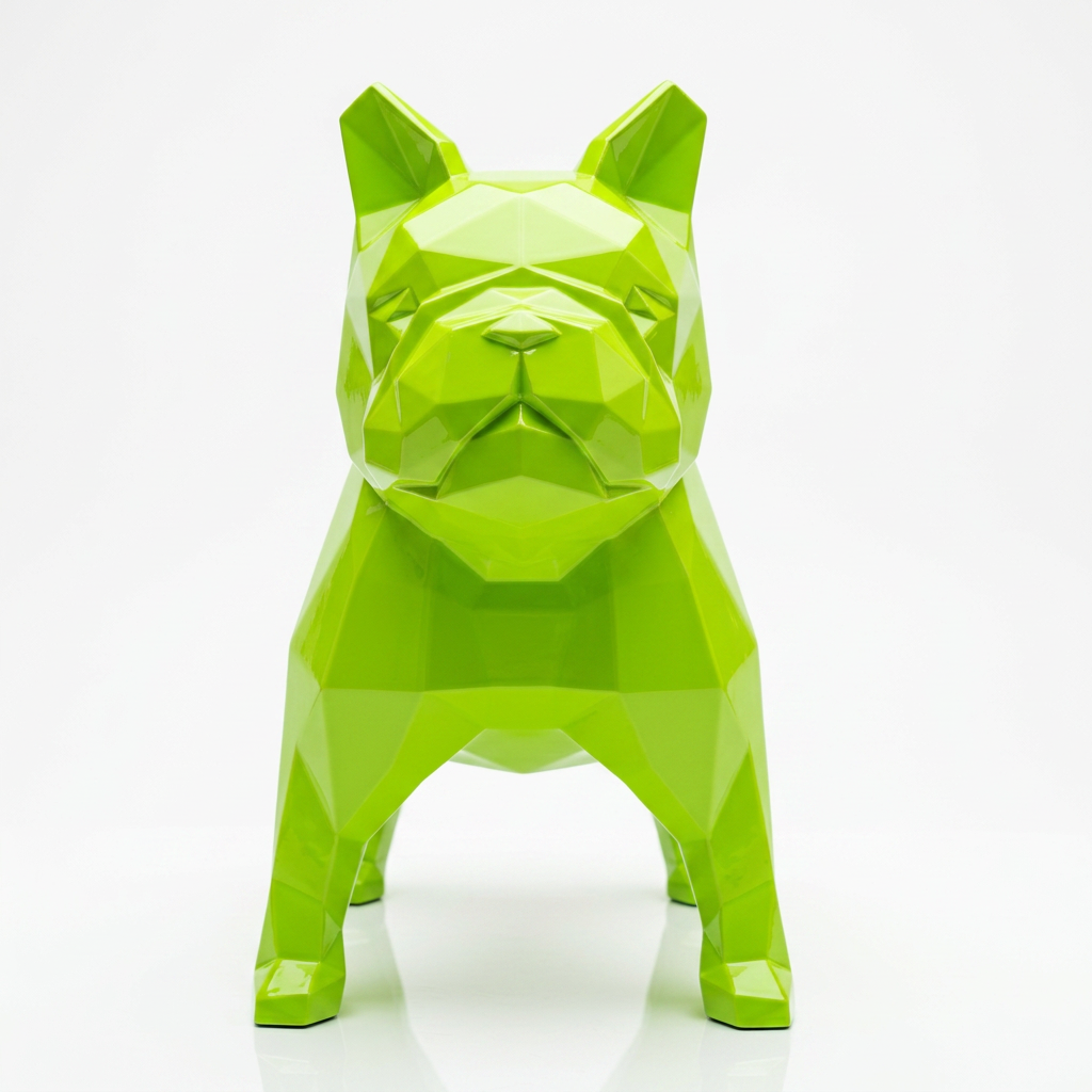 Sculpture Bulldog Origami
