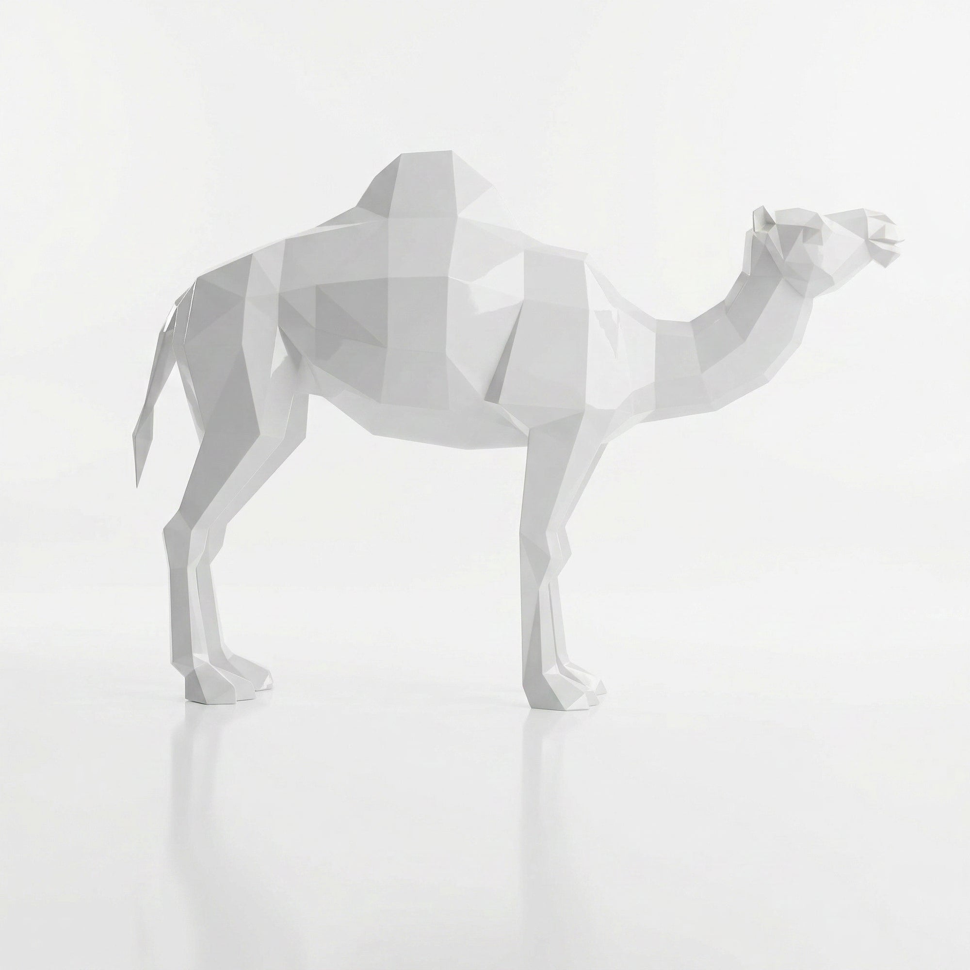 Sculpture chameau en polygone Petite Format