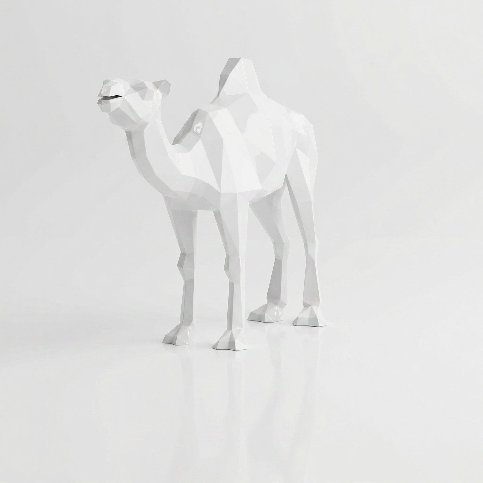 Sculpture chameau en polygone Petite Format
