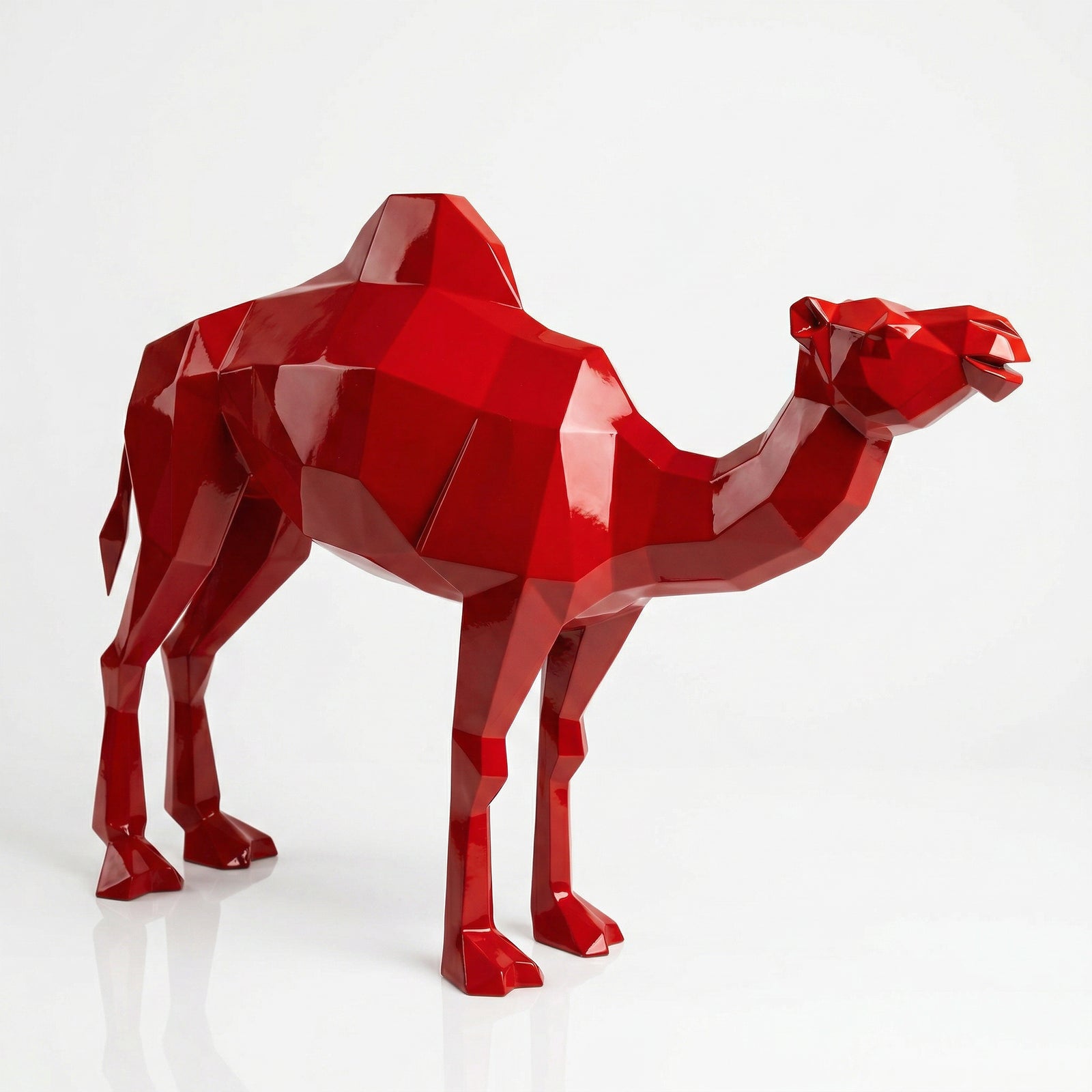 Sculpture chameau en polygone Petite Format