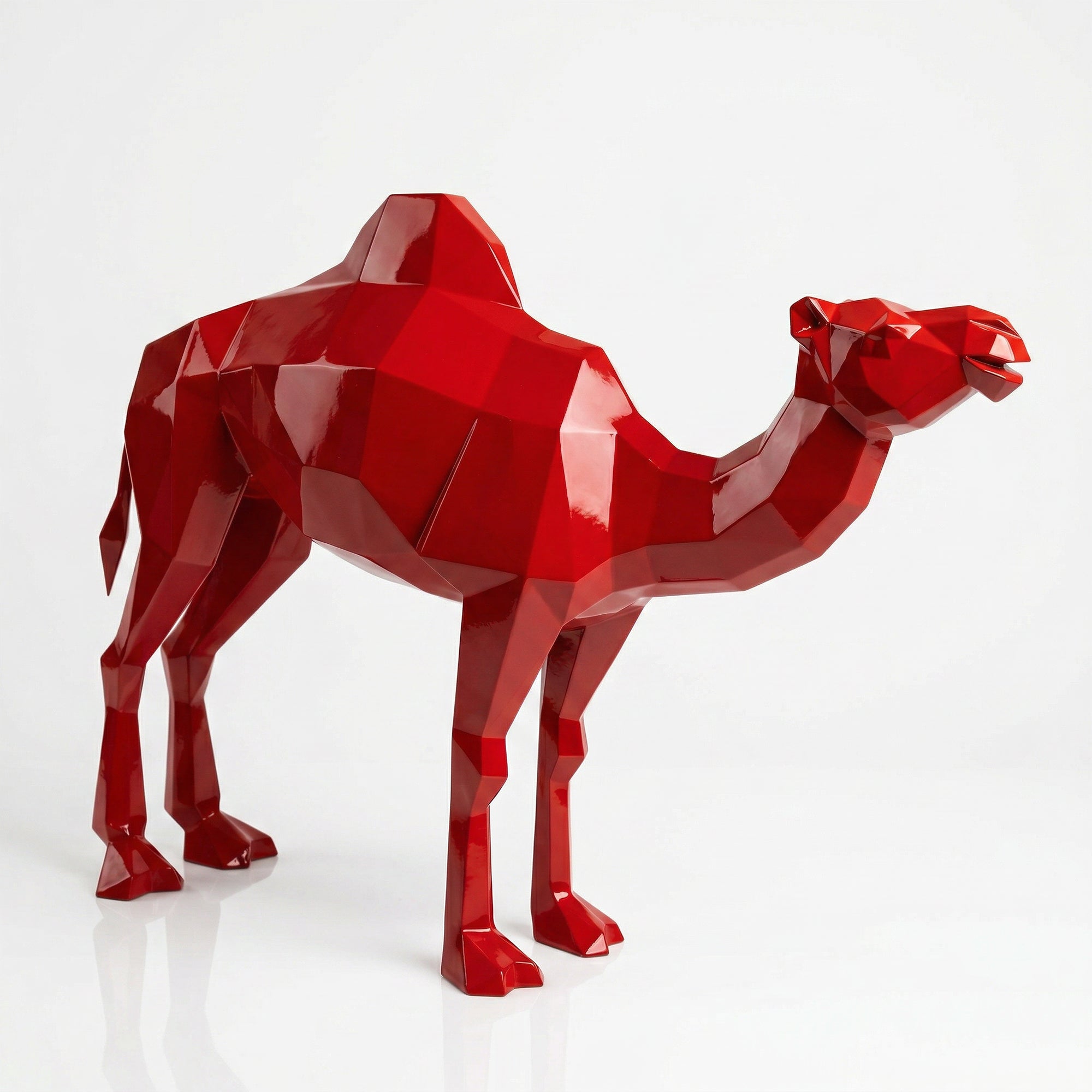Sculpture chameau en polygone Petite Format