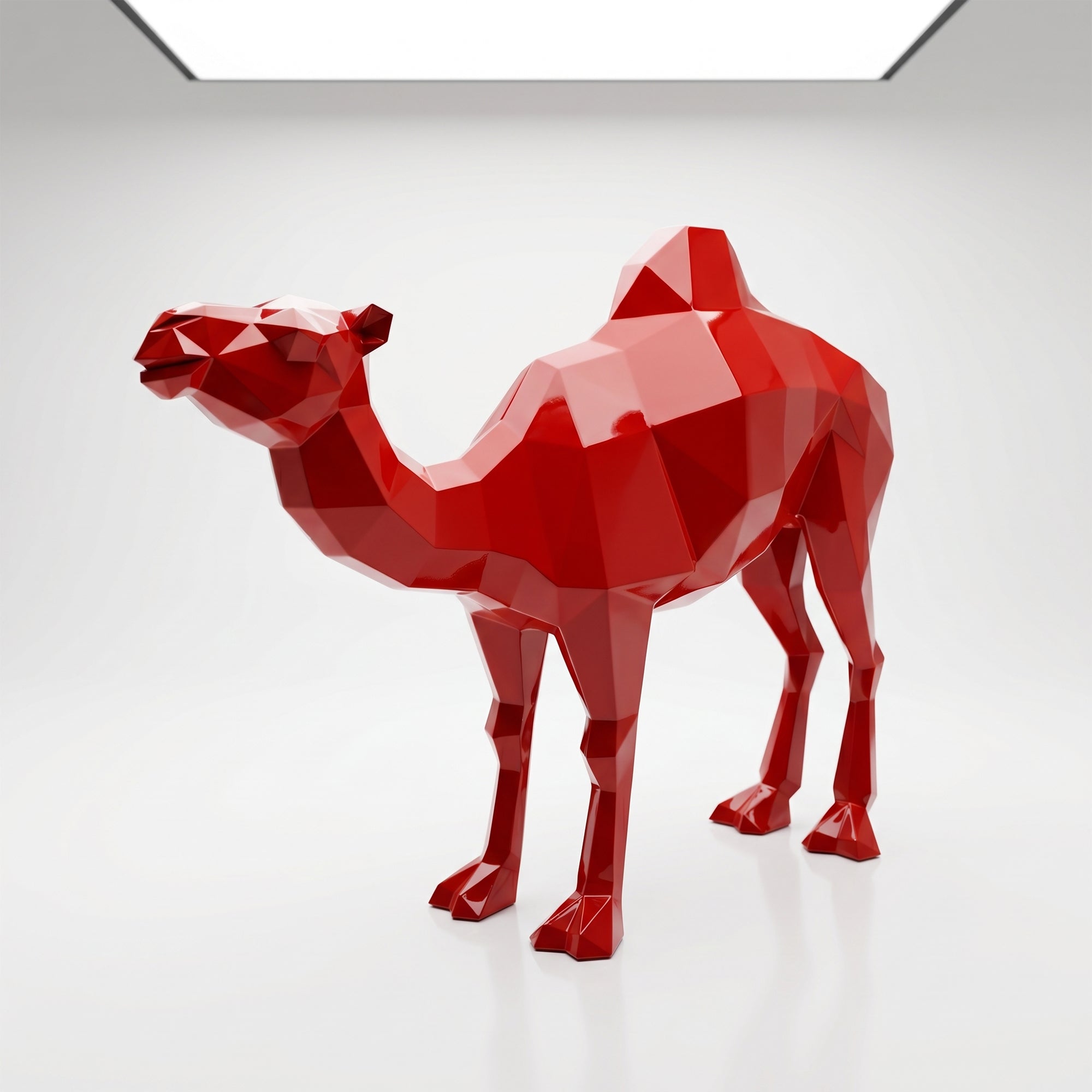 Sculpture chameau en polygone Petite Format