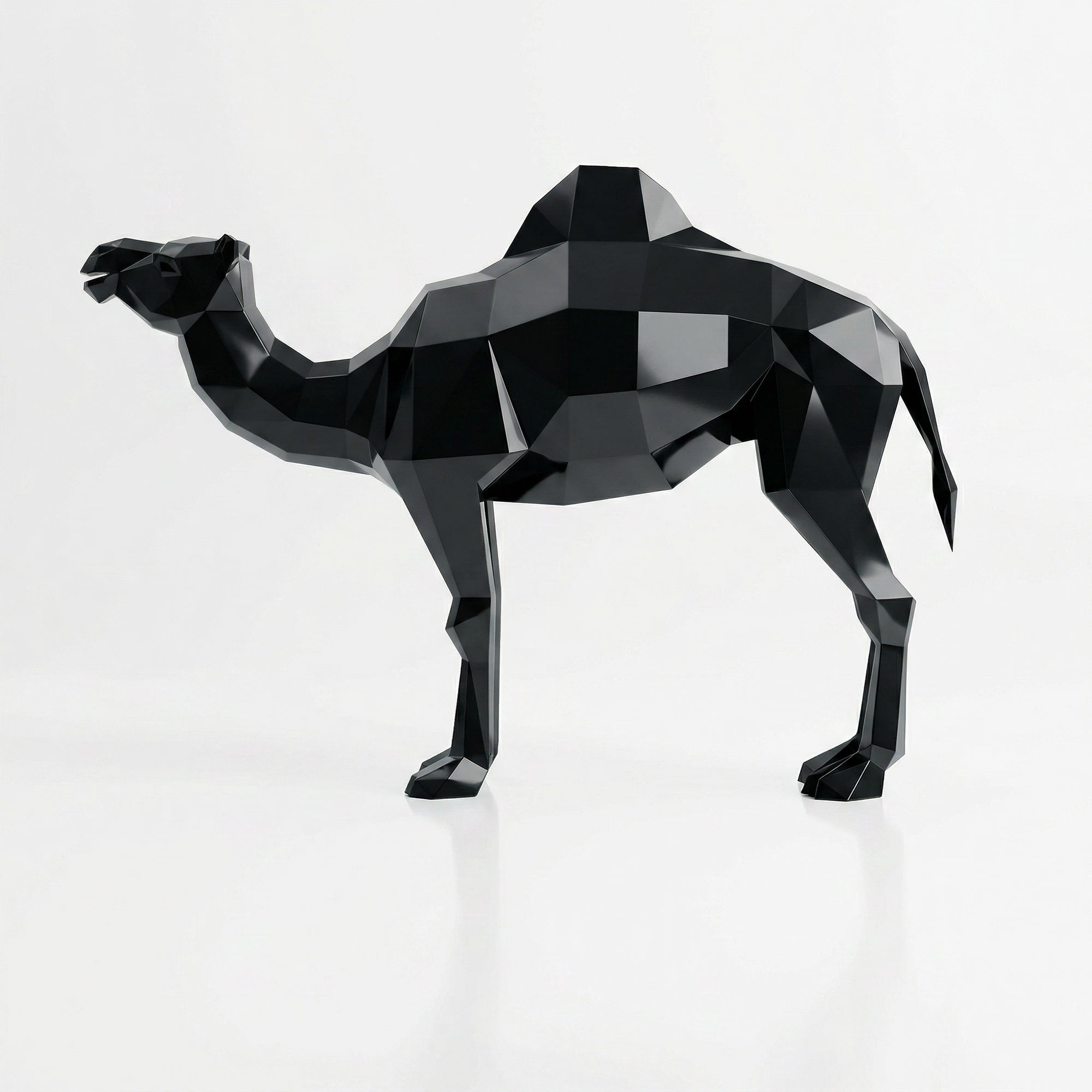Sculpture chameau en polygone Petite Format