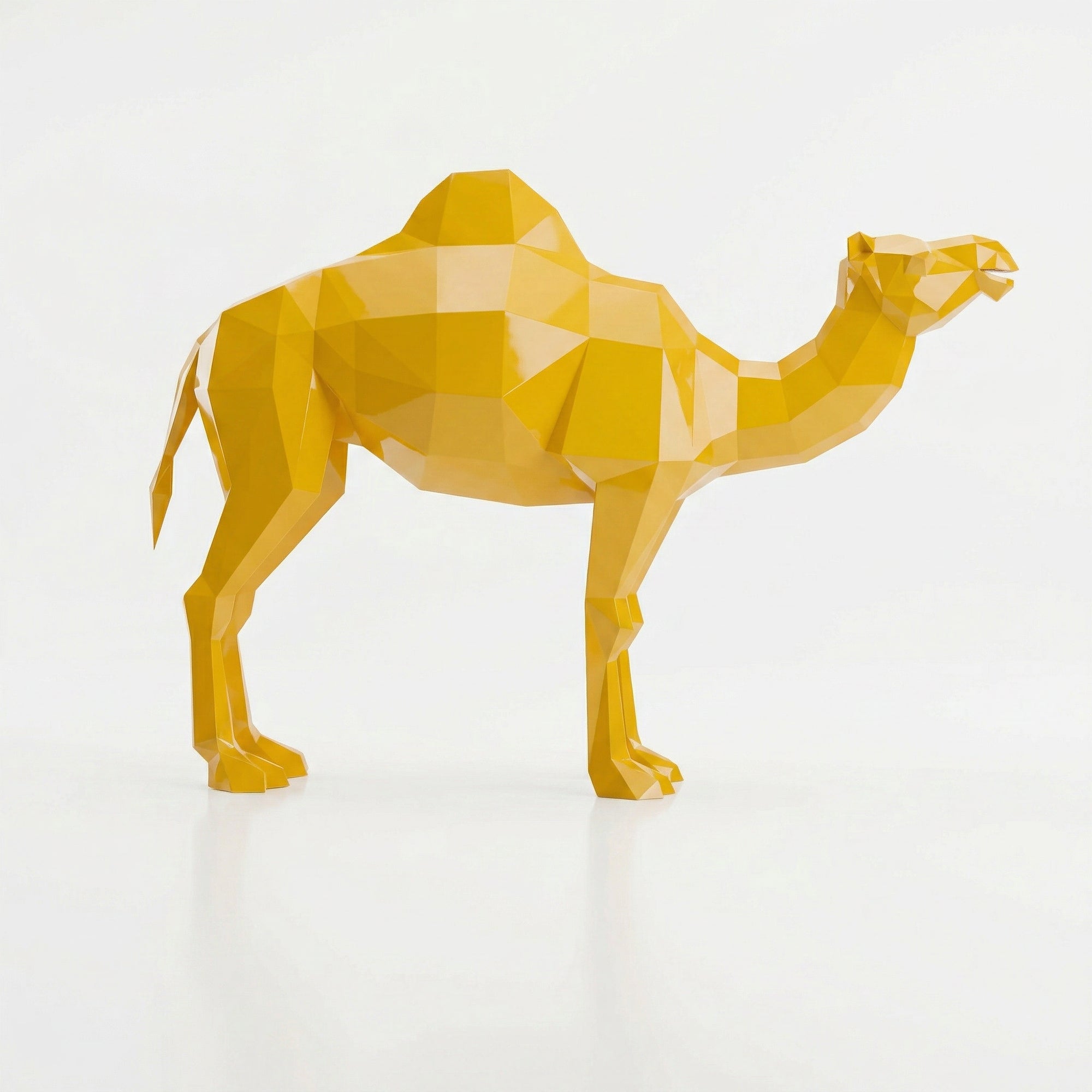 Sculpture chameau en polygone Petite Format