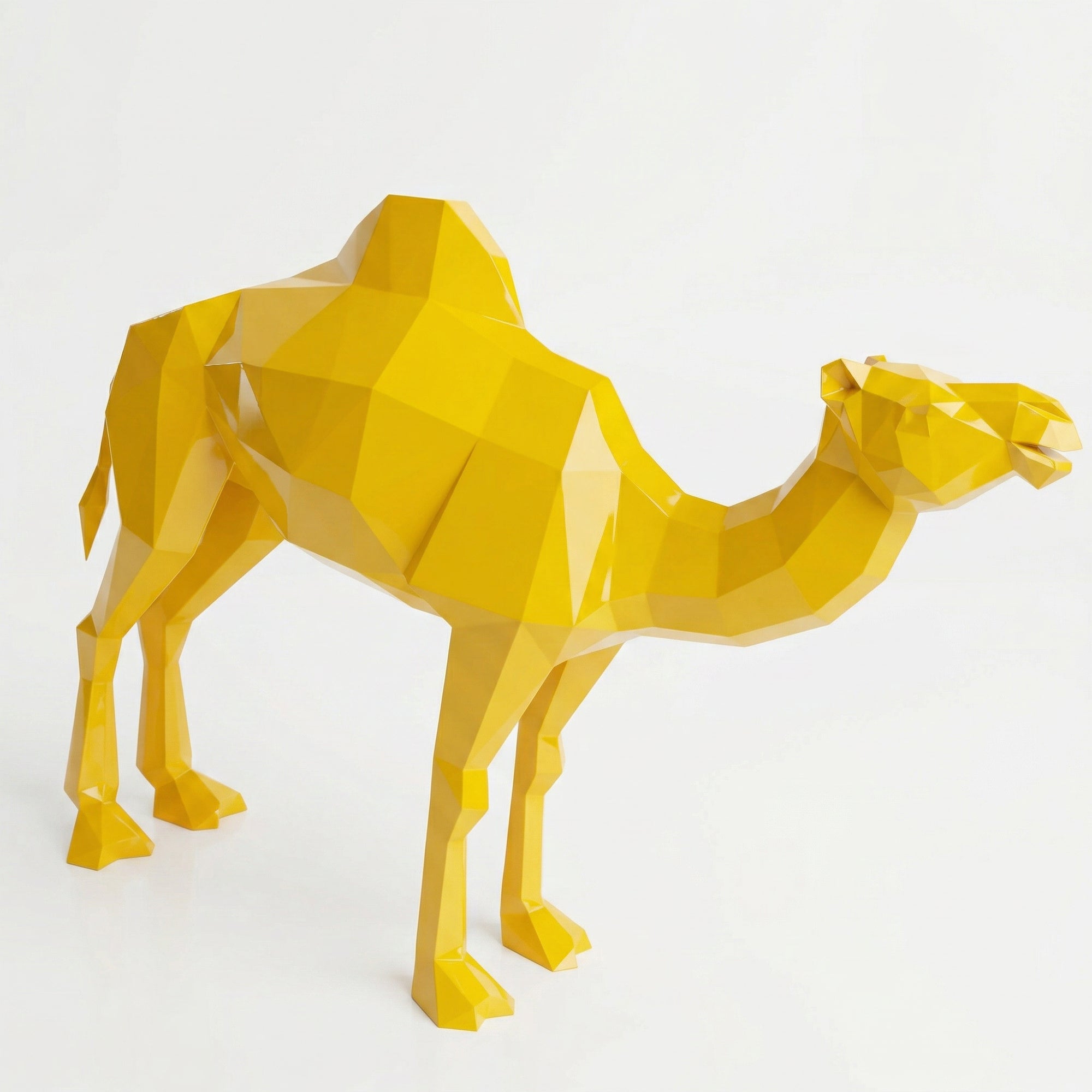 Sculpture chameau en polygone Petite Format
