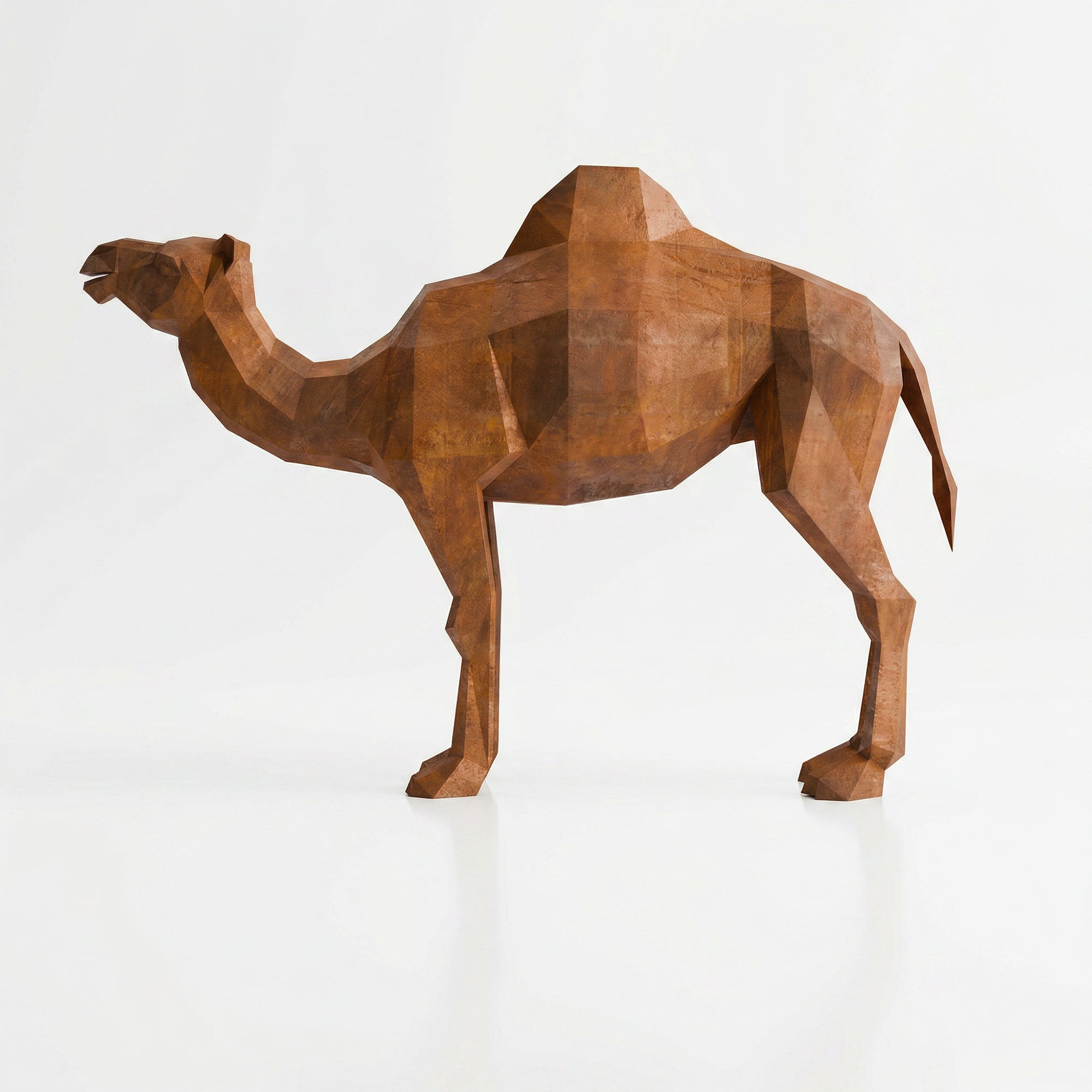 Sculpture chameau en polygone Petite Format