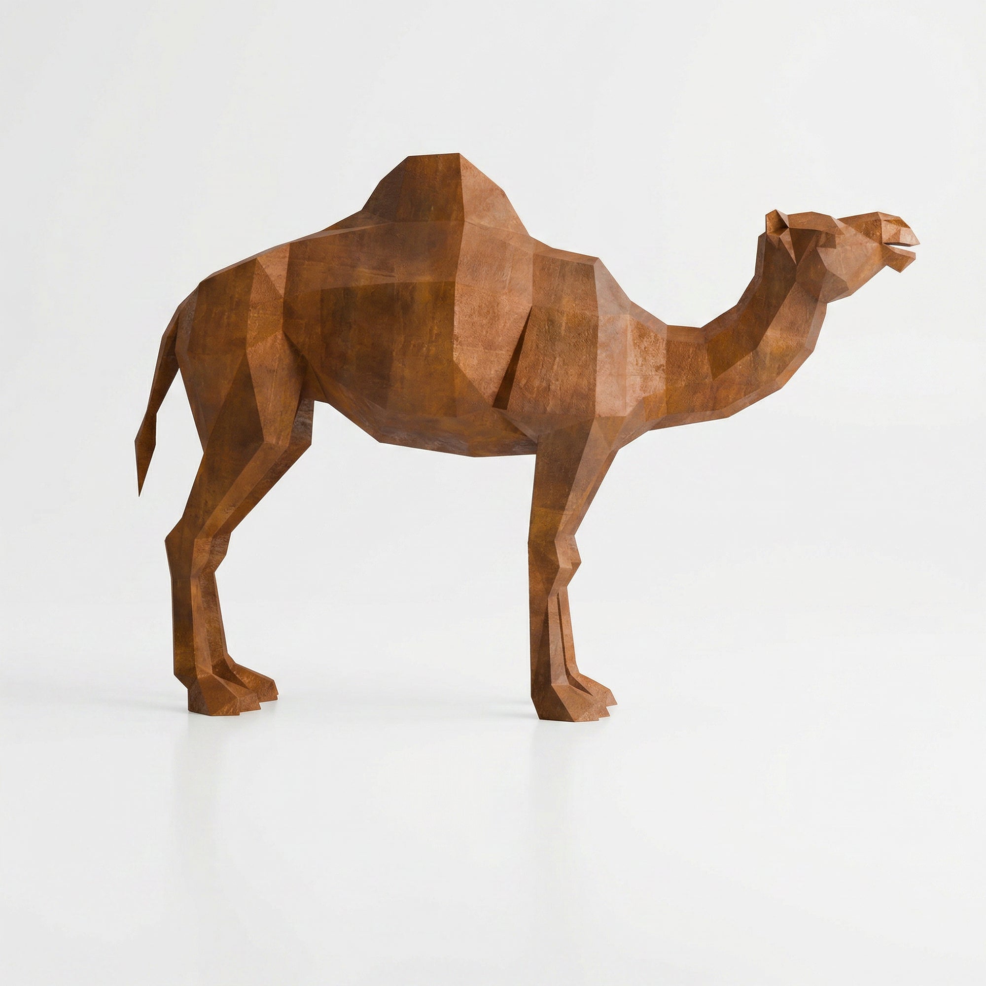 Sculpture chameau en polygone Petite Format