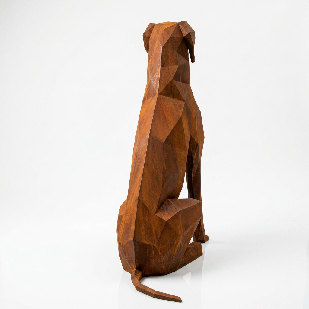 Grande Sculpture Chien Allemand Origami