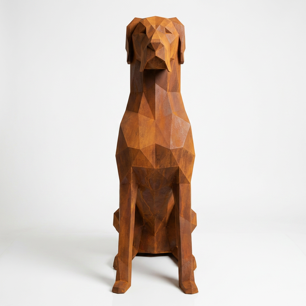 Grande Sculpture Chien Allemand Origami