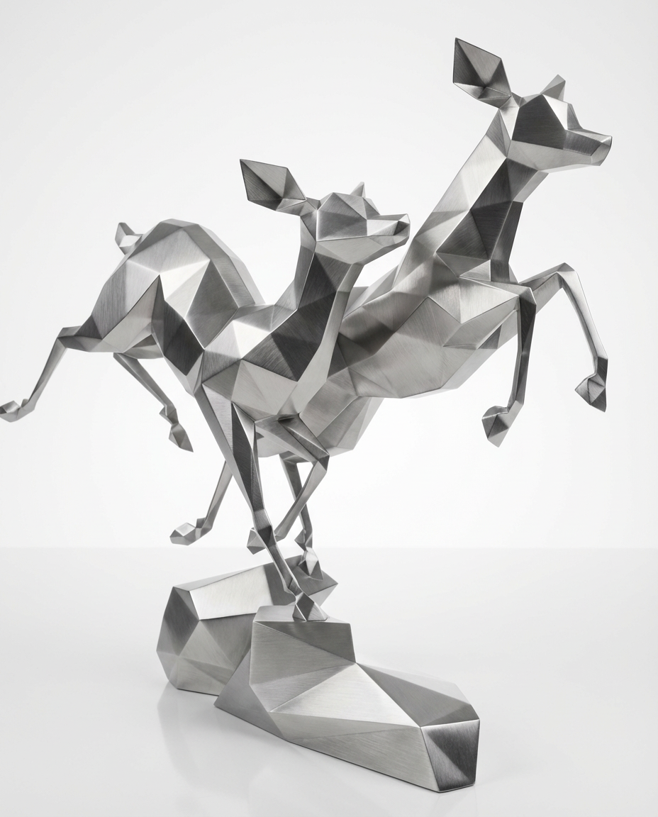 Sculpture Couple de Gazelles