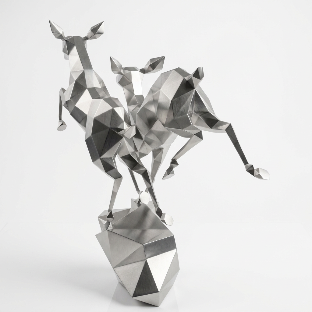 Sculpture Couple de Gazelles