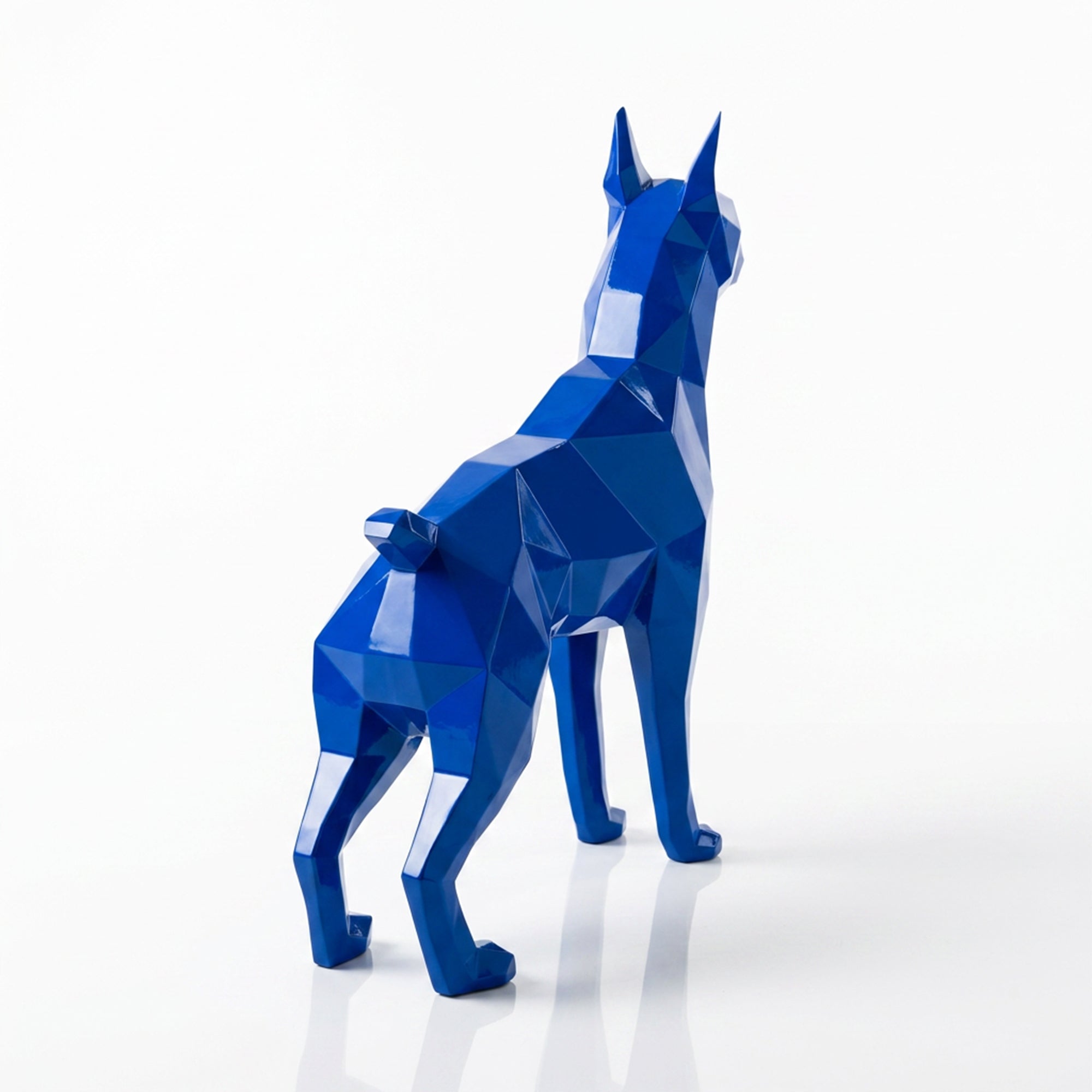 Grande Statue Doberman Polygone
