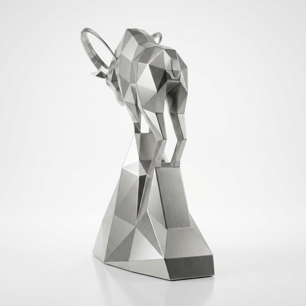 Grande Sculpture Polygone Gazelle