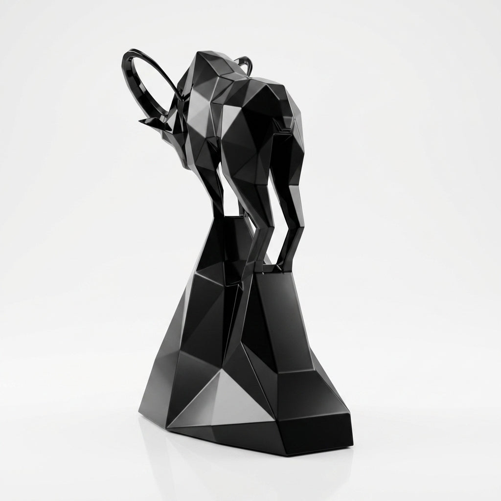 Grande Sculpture Polygone Gazelle