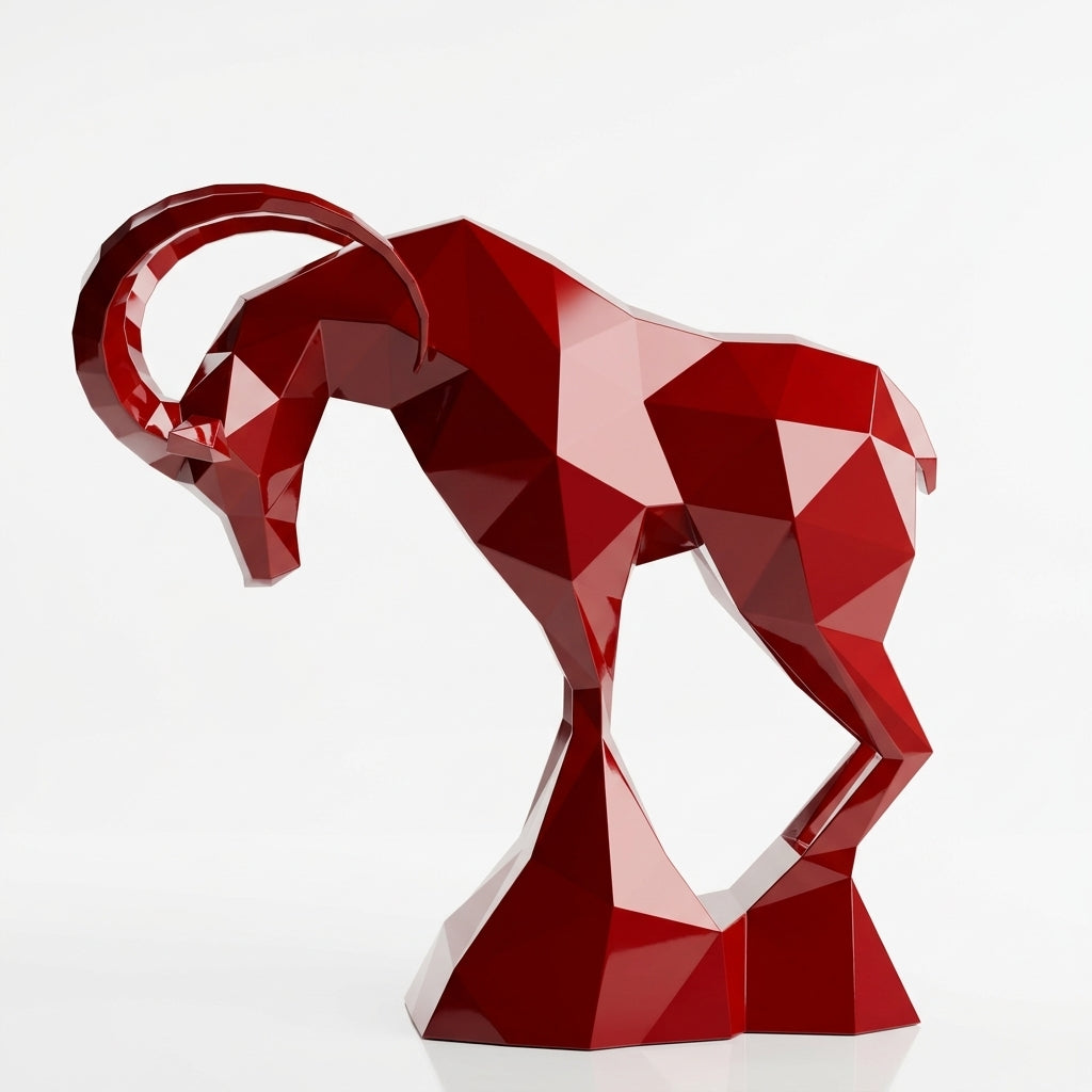 Grande Sculpture Polygone Gazelle