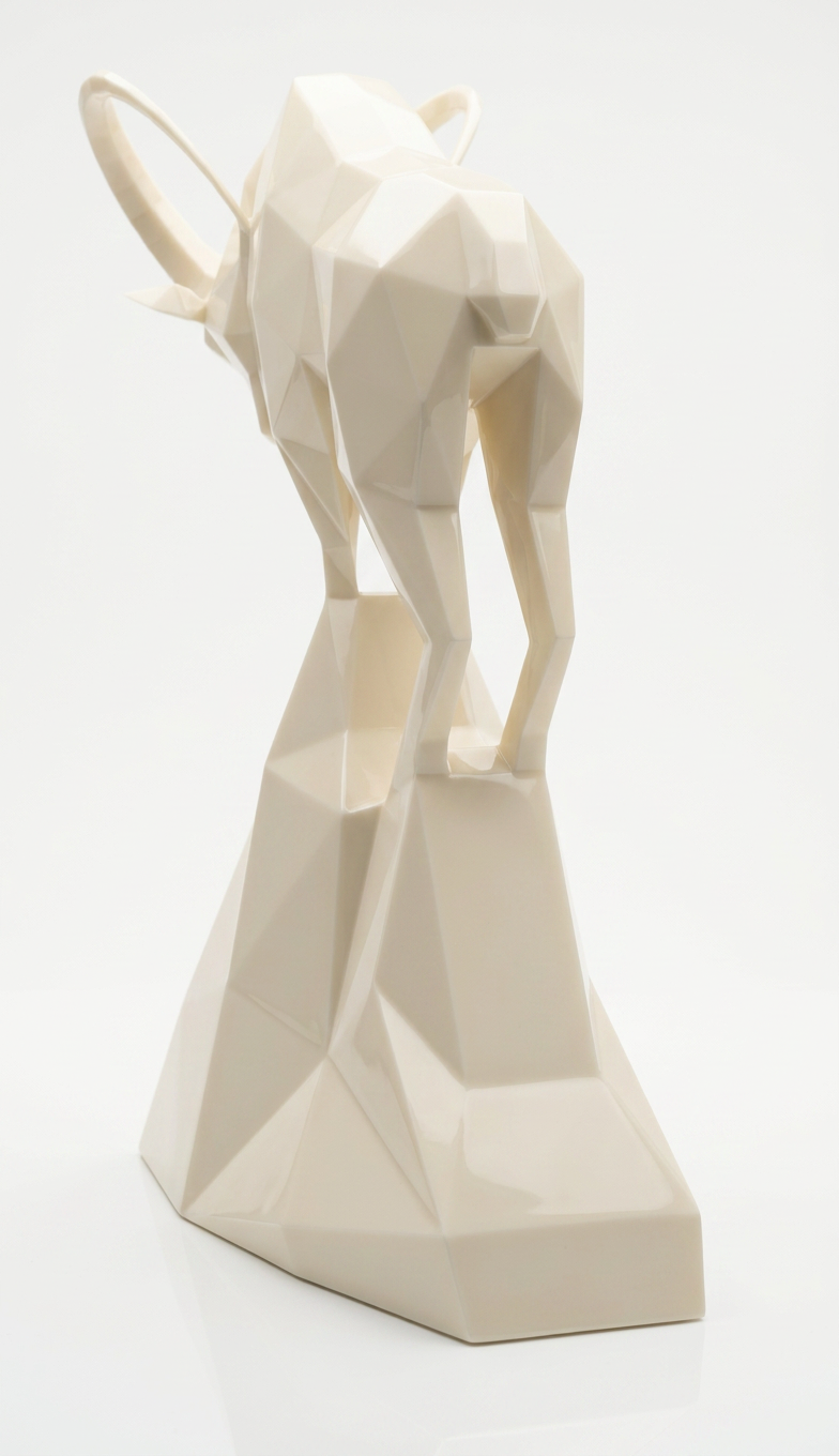 Grande Sculpture Polygone Gazelle