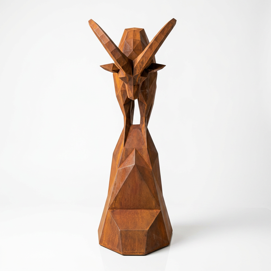 Grande Sculpture Polygone Gazelle