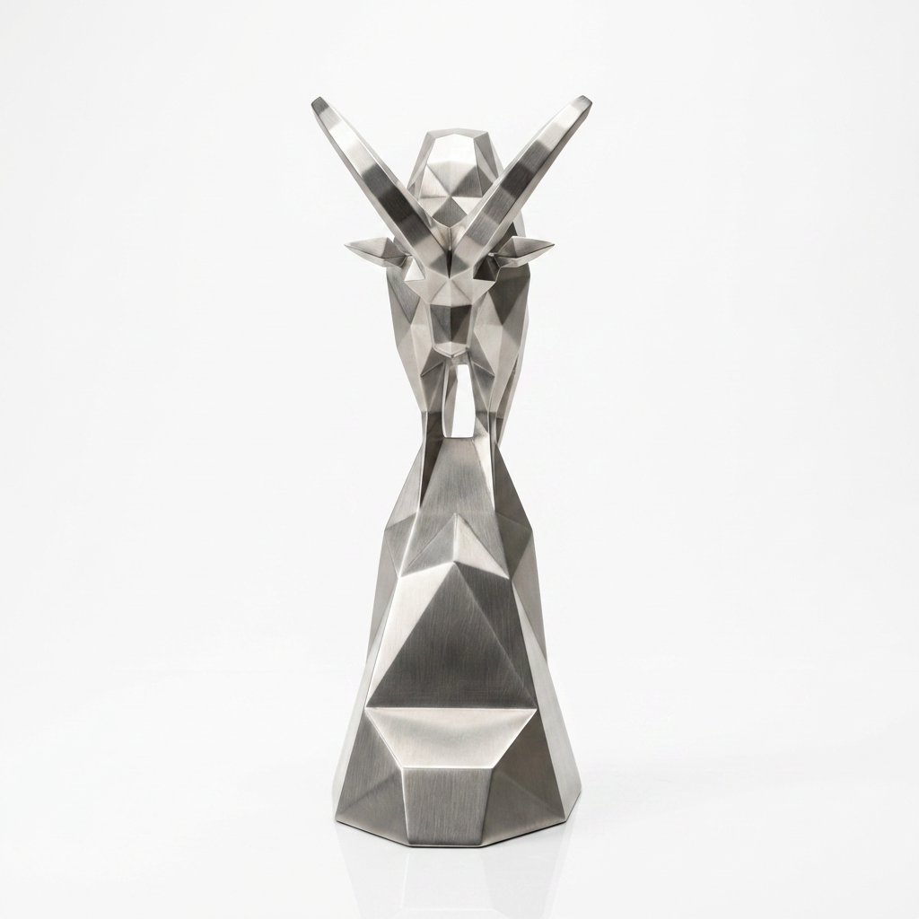Grande Sculpture Polygone Gazelle