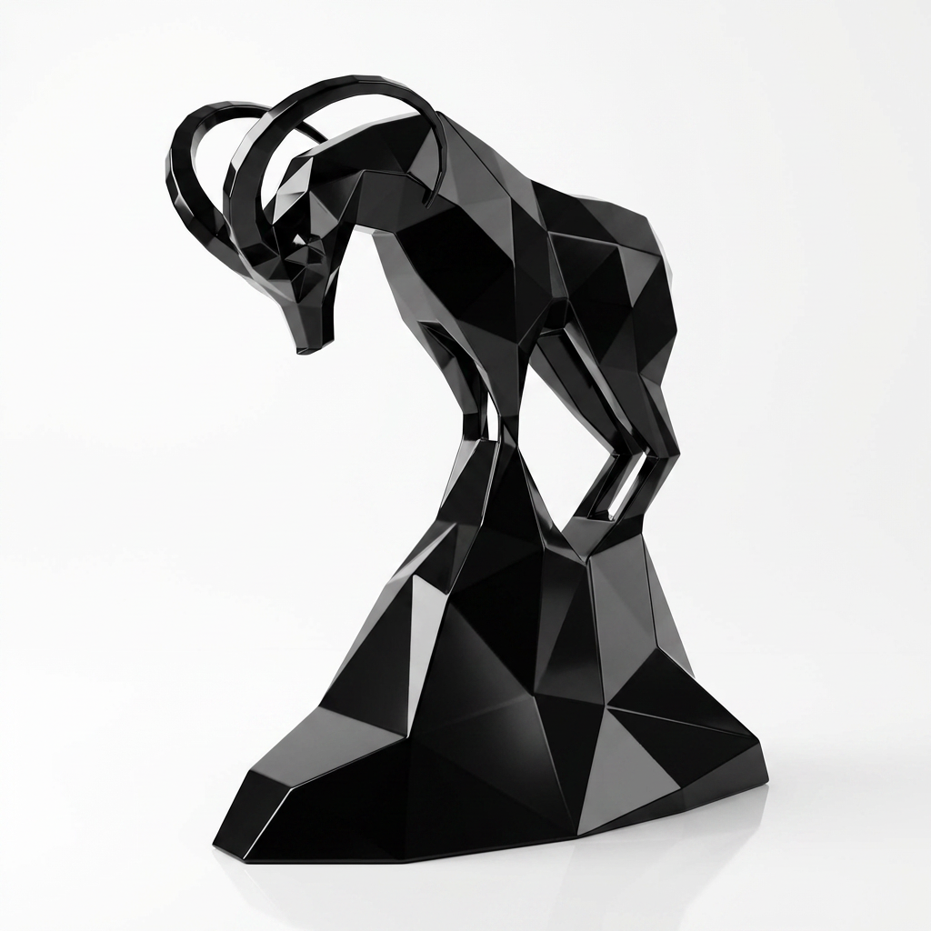 Petite Sculpture Facette Gazelle
