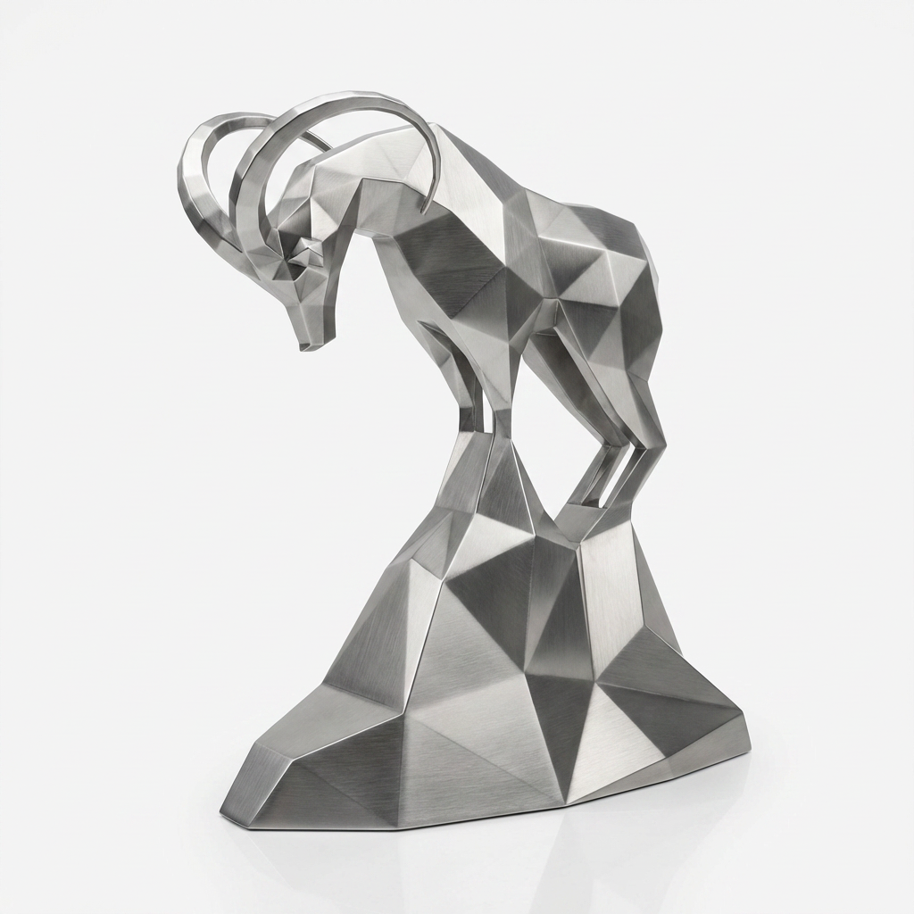 Grande Sculpture Polygone Gazelle
