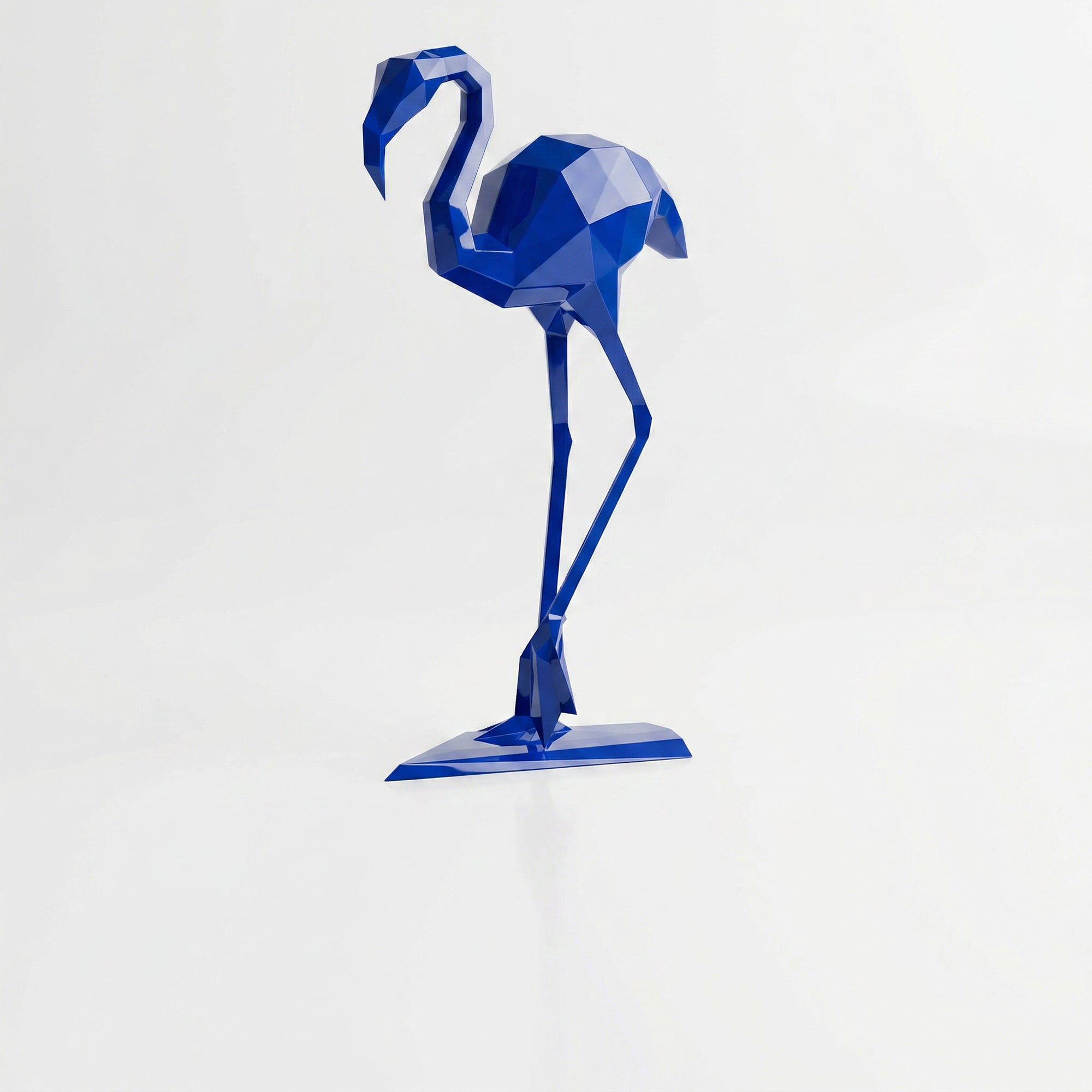 Sculpture contemporaine flamant rose