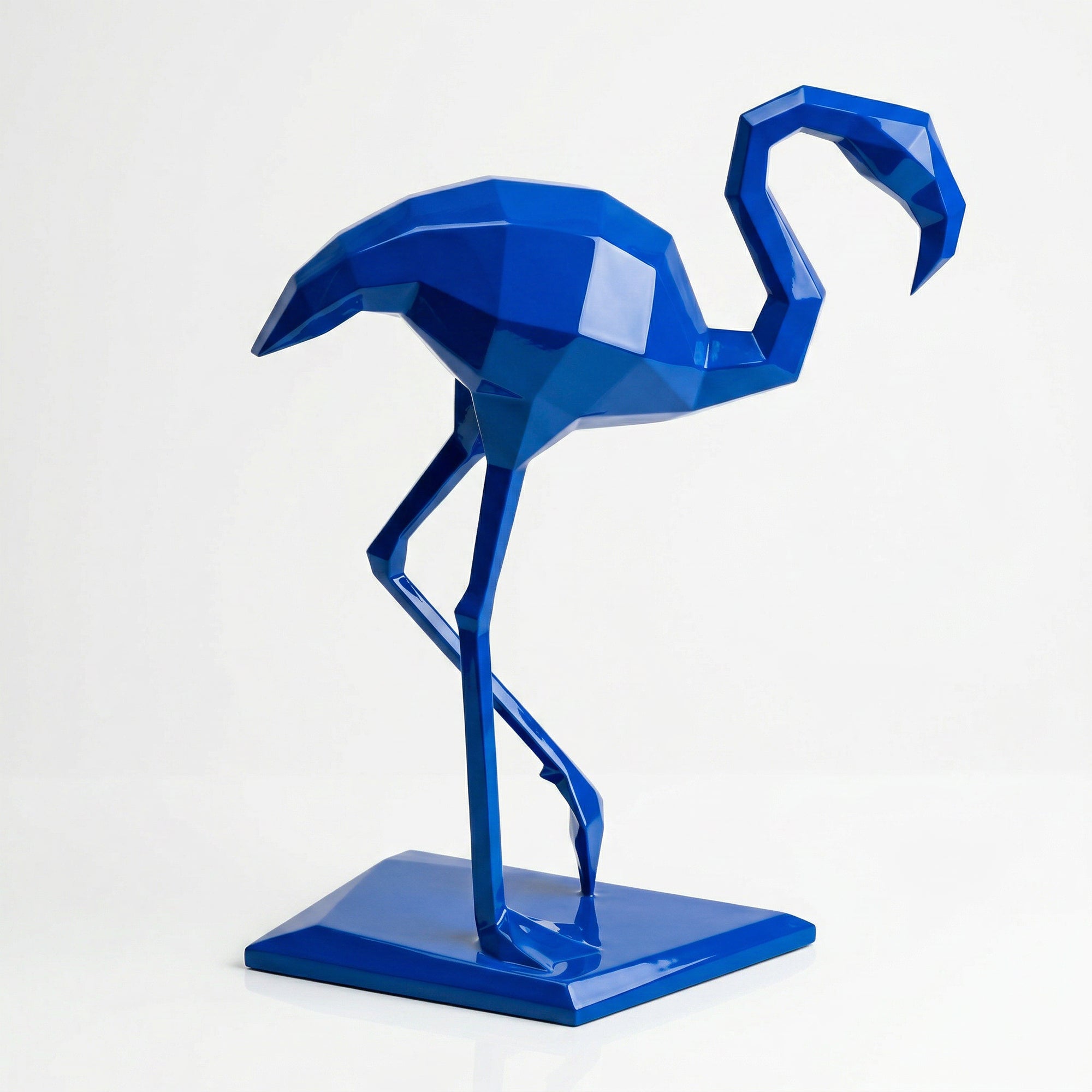 Sculpture contemporaine flamant rose