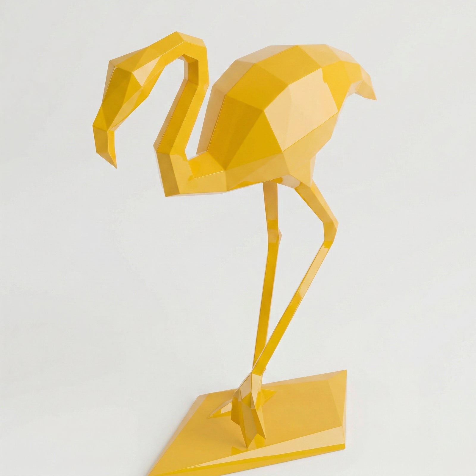 Sculpture contemporaine flamant rose Petite Format