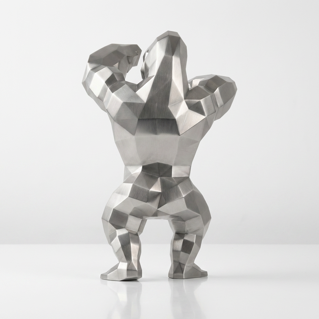 Sculpture Gorille Debout Facettée