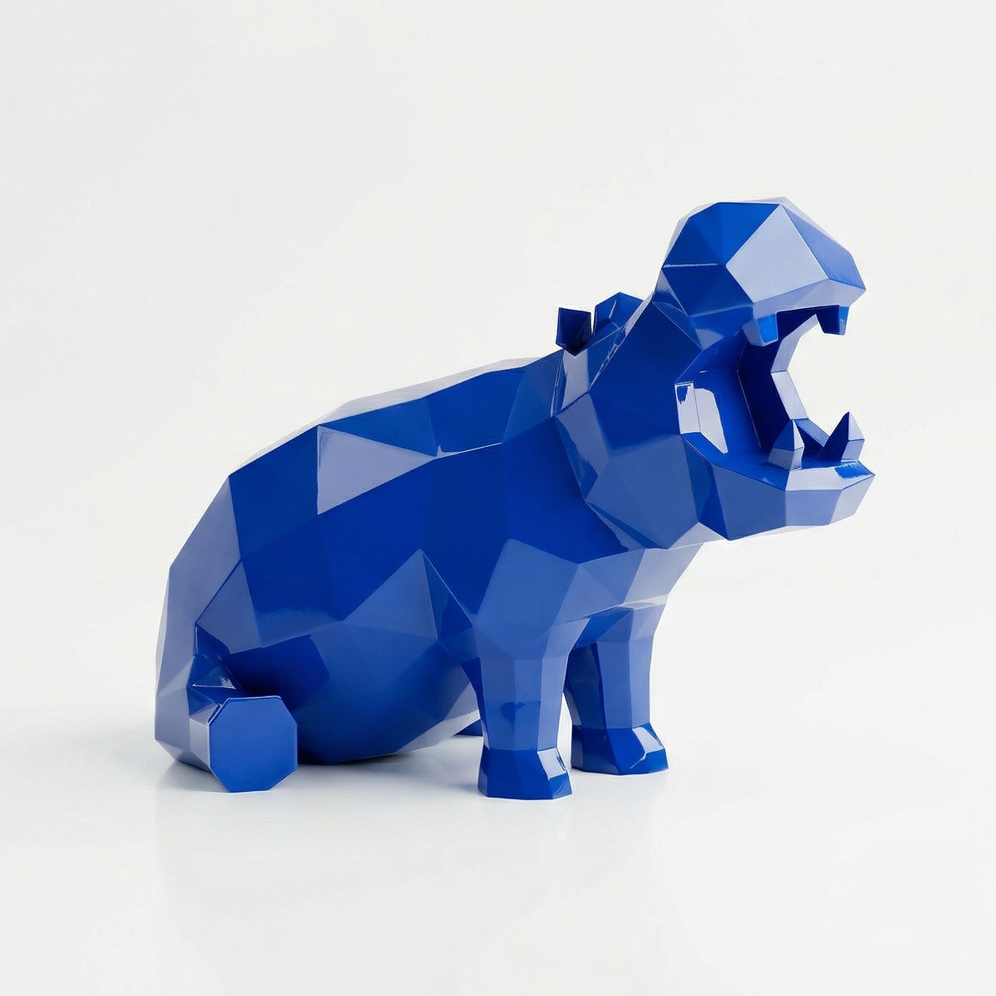 Grande Sculpture d'Hippo Contemporaine