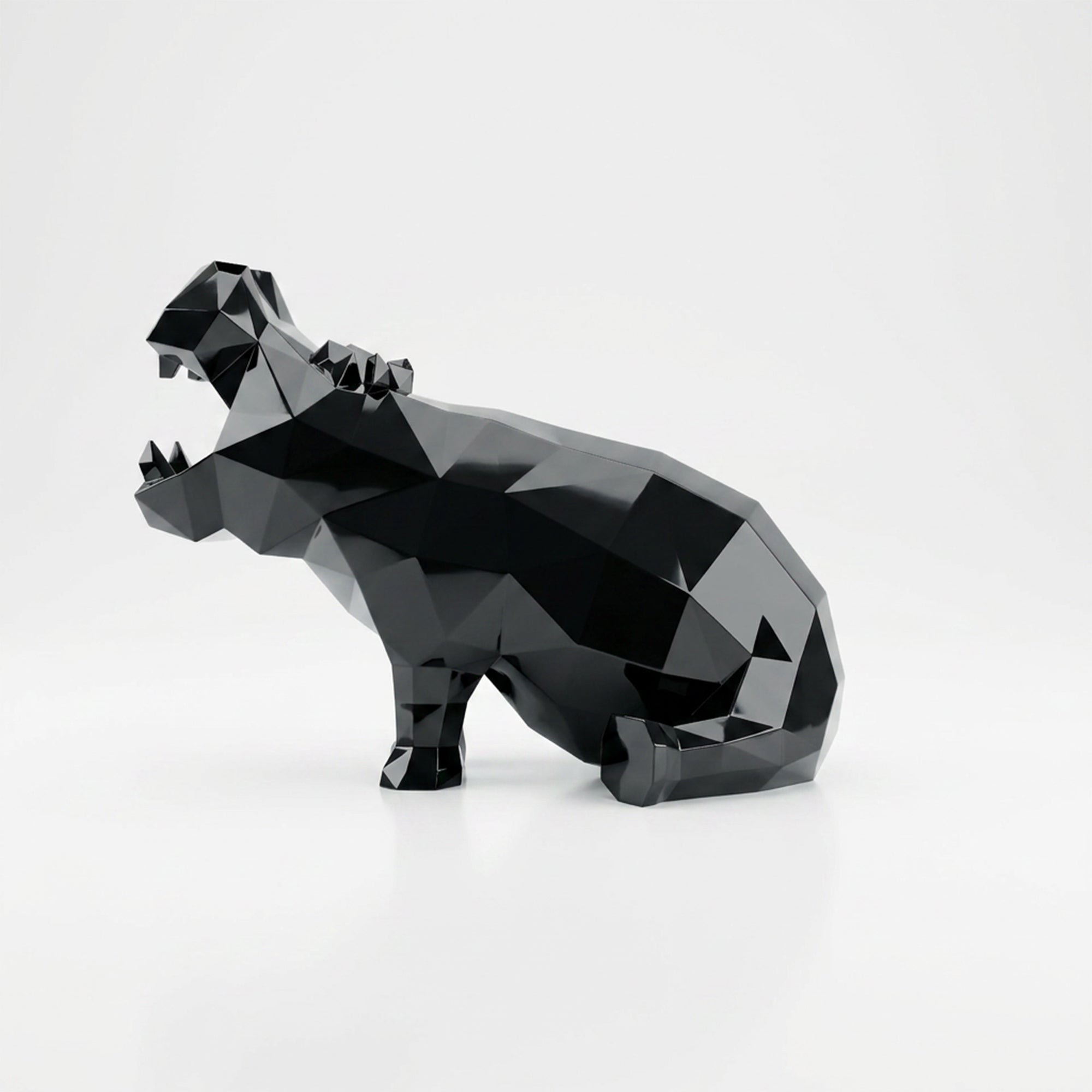 Grande Sculpture d'Hippo Contemporaine