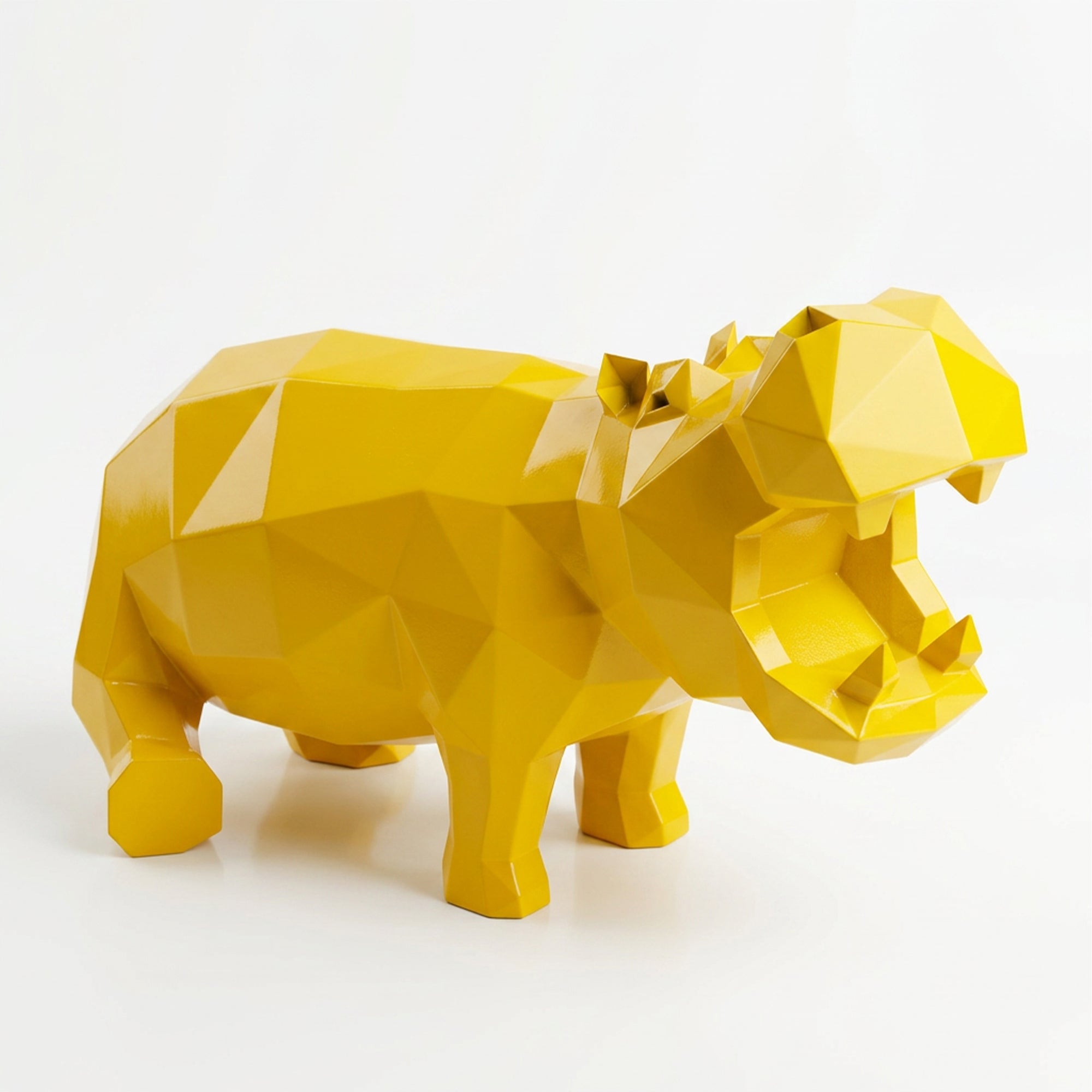 Grande Sculpture d'Hippo Contemporaine