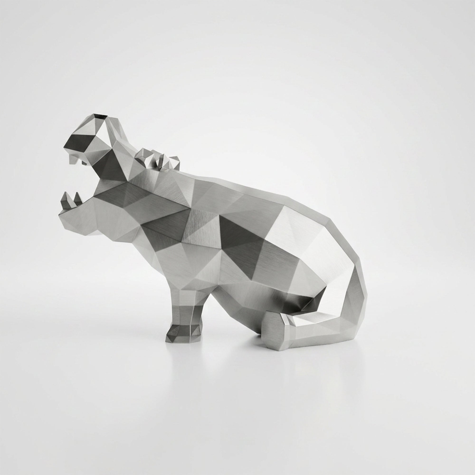 Grande Sculpture d'Hippo Contemporaine