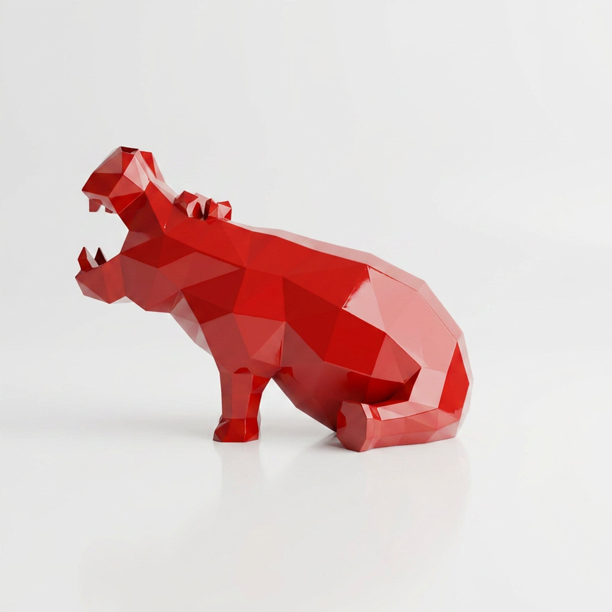 Grande Sculpture d'Hippo Contemporaine